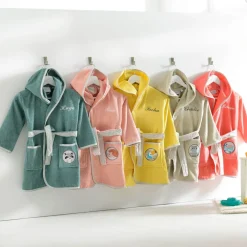 Becquet Peignoir de bain enfant animaux personnalisable - 340 g/m²< Serviette De Bain Personnalisée, Peignoir Personnalisé|Peignoir De Bain Adulte