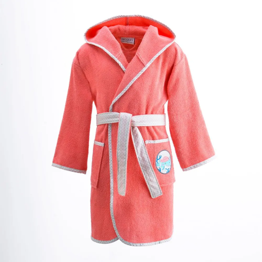 Becquet Peignoir de bain enfant animaux personnalisable - 340 g/m²< Serviette De Bain Personnalisée, Peignoir Personnalisé|Peignoir De Bain Adulte