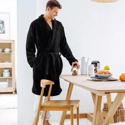 Becquet Peignoir d'intérieur confort homme personnalisable< Serviette De Bain Personnalisée, Peignoir Personnalisé|Pyjama Homme