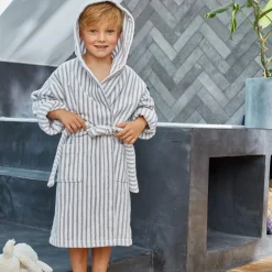 Becquet Peignoir rayé à capuche enfant - 360 g/m²<Enfant Univers Des Garçons|Univers Des Filles