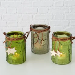 Becquet Photophore en verre coloré – Lot de 3< Luminaire|Décoration