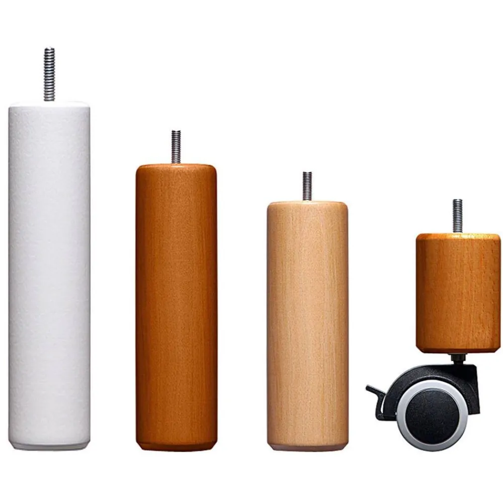 Becquet Pieds de sommier CYLINDRIQUES - LOT DE 4< Sommier