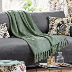 Becquet Plaid à franges - 240 g/m²< Rideau Et Déco Textile|Plaid