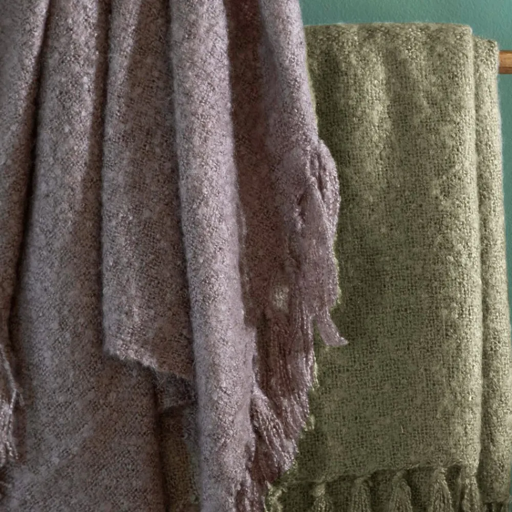 Becquet Plaid à franges - 240 g/m²< Rideau Et Déco Textile|Plaid