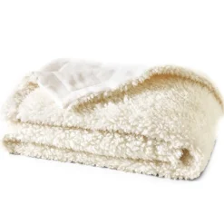 Becquet Plaid double face sherpa/polaire< Décoration Textile Unie|Rideau Et Déco Textile