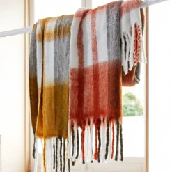 Becquet Plaid et couverture à carreaux ultradoux et duveteux - Tempéré - 360 g/m²< Couverture|Couverture