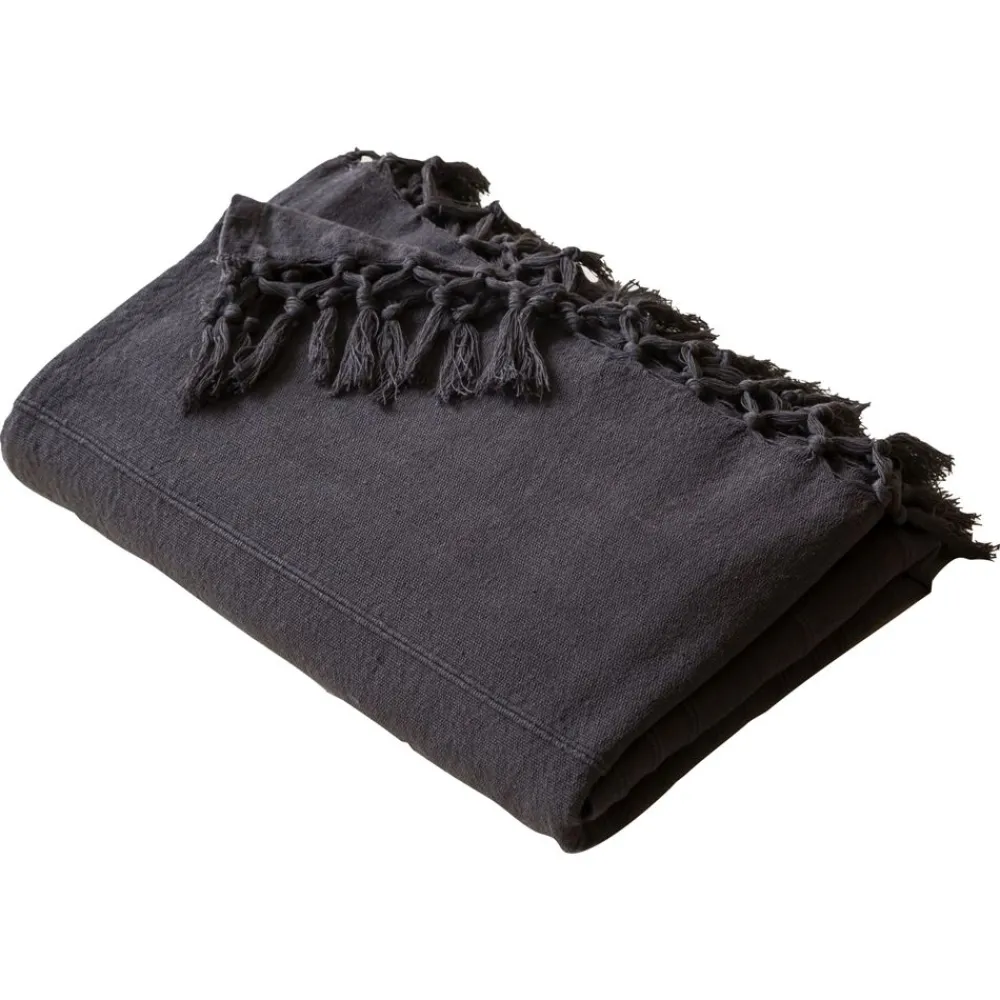 Becquet Plaid et jeté unis en coton< Décoration Textile Unie|Jeté De Canapé, Jeté De Fauteuil