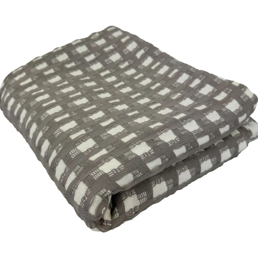 Becquet Plaid et jetés bicolores tissés jacquard< Jeté De Canapé, Jeté De Fauteuil|Les Matières