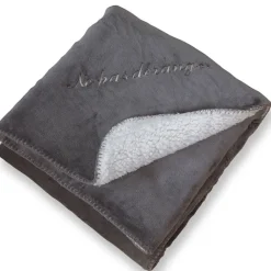 Becquet Plaid façon sherpa réversible personnalisable< Décoration Textile Unie|Rideau Et Déco Textile