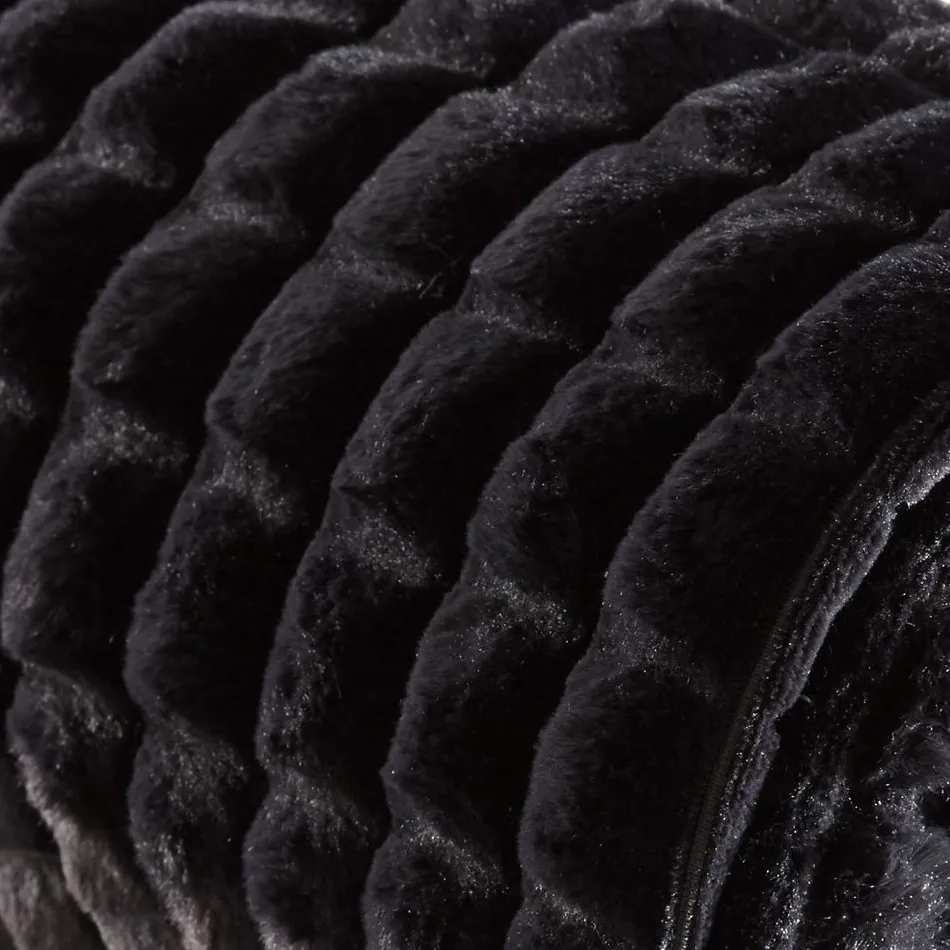 Becquet Plaid imitation fourrure effet carreaux< Rideau Et Déco Textile|Plaid