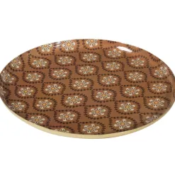 Becquet Plateau rond métal motifs fantaisie - CRÉATION< Décoration|Art De La Table
