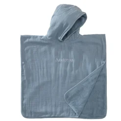 Becquet Poncho enfant personnalisable en gaze de coton – CRÉATION<Enfant Univers Des Tout-Petits|Serviette De Bain Personnalisée, Peignoir Personnalisé