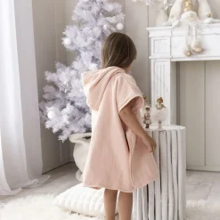 Becquet Poncho enfant personnalisable en gaze de coton – CRÉATION<Enfant Univers Des Tout-Petits|Serviette De Bain Personnalisée, Peignoir Personnalisé