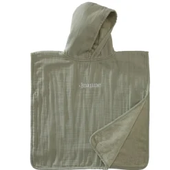 Becquet Poncho enfant personnalisable en gaze de coton – CRÉATION<Enfant Univers Des Tout-Petits|Serviette De Bain Personnalisée, Peignoir Personnalisé