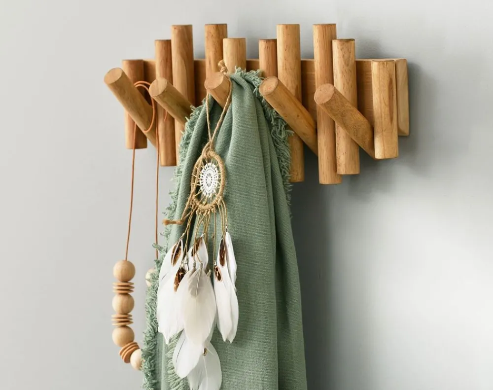 Becquet Portemanteau à rondins en pin<Enfant Décoration Enfant, Tapis Enfant|Porte-Manteaux, Patère, Valet