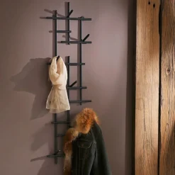 Becquet Portemanteau mural en métal noir< Porte-Manteaux, Patère, Valet|Décoration