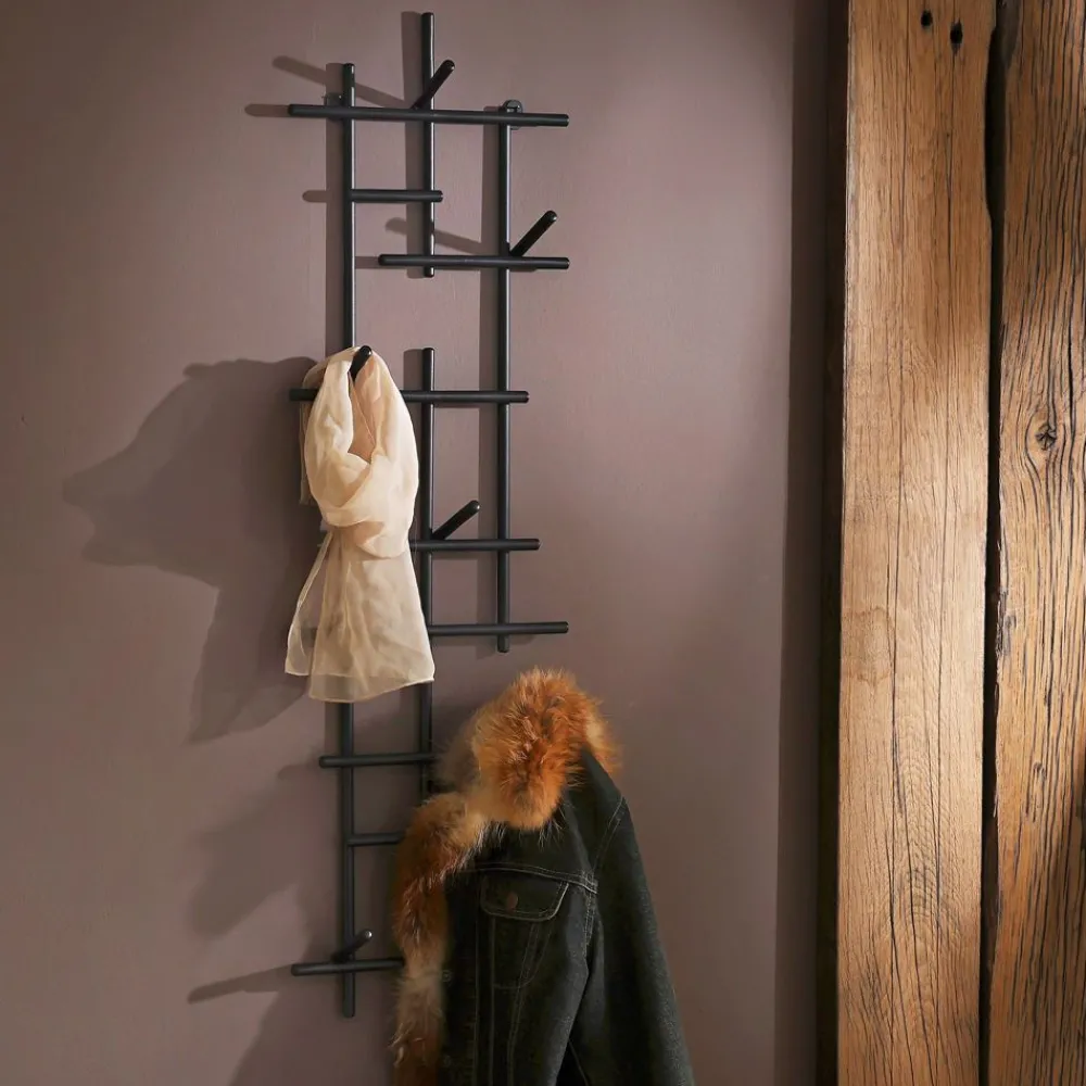 Becquet Portemanteau mural en métal noir< Porte-Manteaux, Patère, Valet|Décoration