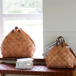 Becquet Porte-revues en bois tressé< Boîte, Panier|Décoration