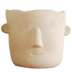Becquet Pots en terre cuite visages< Vase, Cache-Pot|Décoration