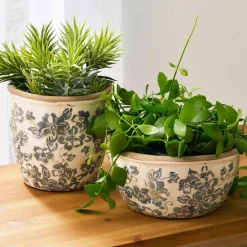 Becquet Pots émaillés à fleurs< Vase, Cache-Pot|Décoration