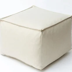 Becquet Pouf carré spécial extérieur - CRÉATION< Rideau Et Déco Textile|Décoration Textile Unie