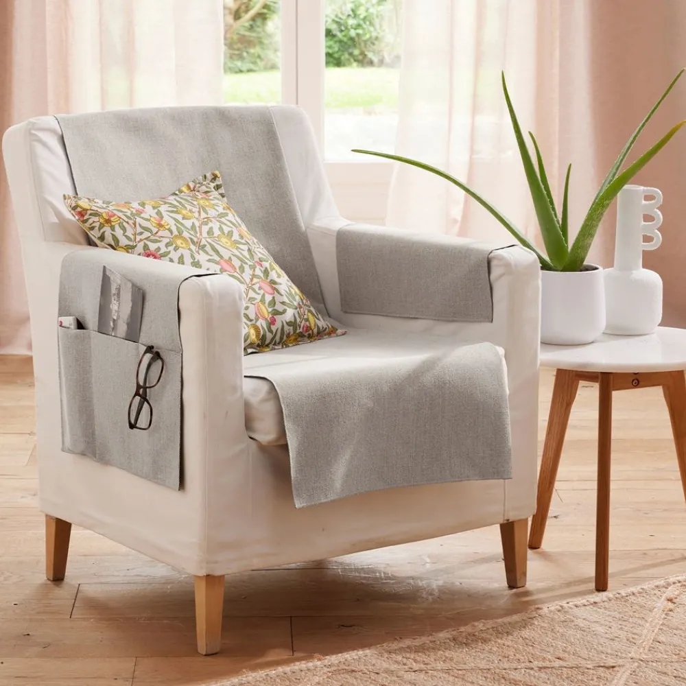 Becquet Protection universelle pour fauteuil et canapé - CRÉATION< Rideau Et Déco Textile|Jeté De Canapé, Jeté De Fauteuil