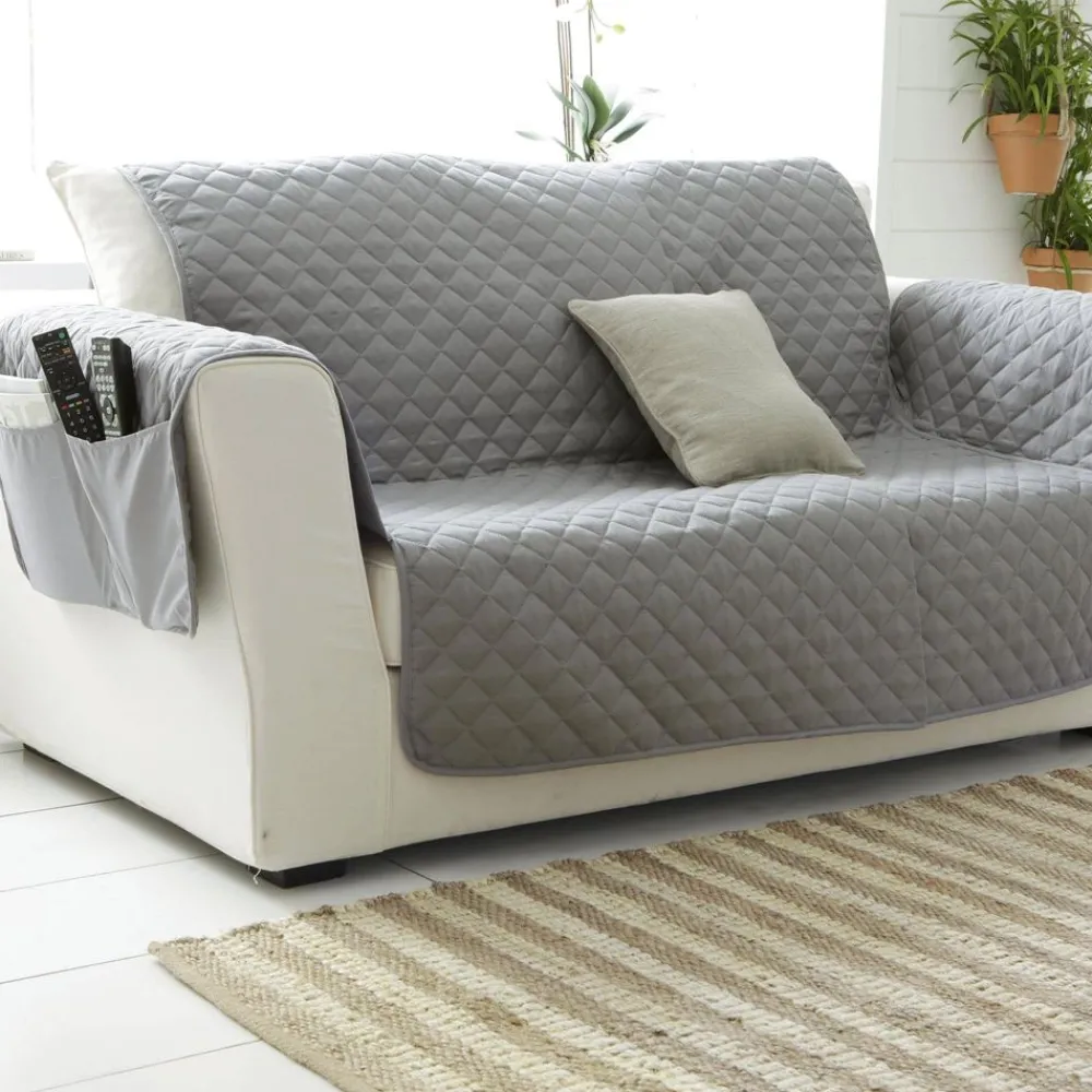 Becquet Protège-fauteuil et canapé universels piquage carreaux< Jeté De Canapé, Jeté De Fauteuil|Rideau Et Déco Textile