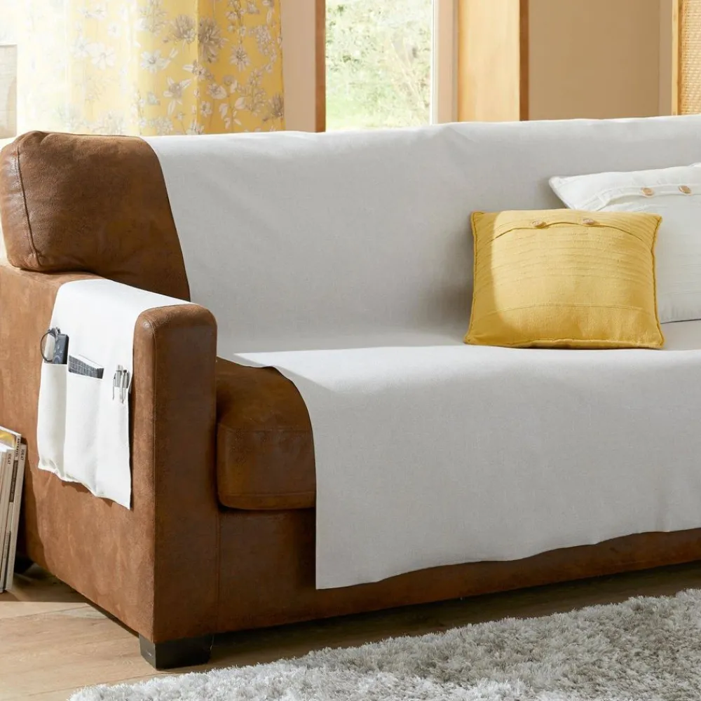Becquet Protège-fauteuil et canapé universels antiglisse et déperlant - CRÉATION< Rideau Et Déco Textile|Jeté De Canapé, Jeté De Fauteuil