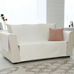 Becquet Protège-fauteuil et canapé universels aspect velours "grainé" - CRÉATION< Jeté De Canapé, Jeté De Fauteuil|Housse De Clic-Clac, Housse Bz