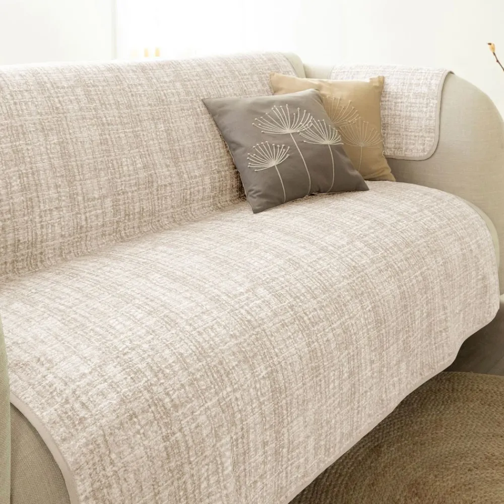 Becquet Protège-fauteuil et canapé universels tissage chiné< Rideau Et Déco Textile|Jeté De Canapé, Jeté De Fauteuil