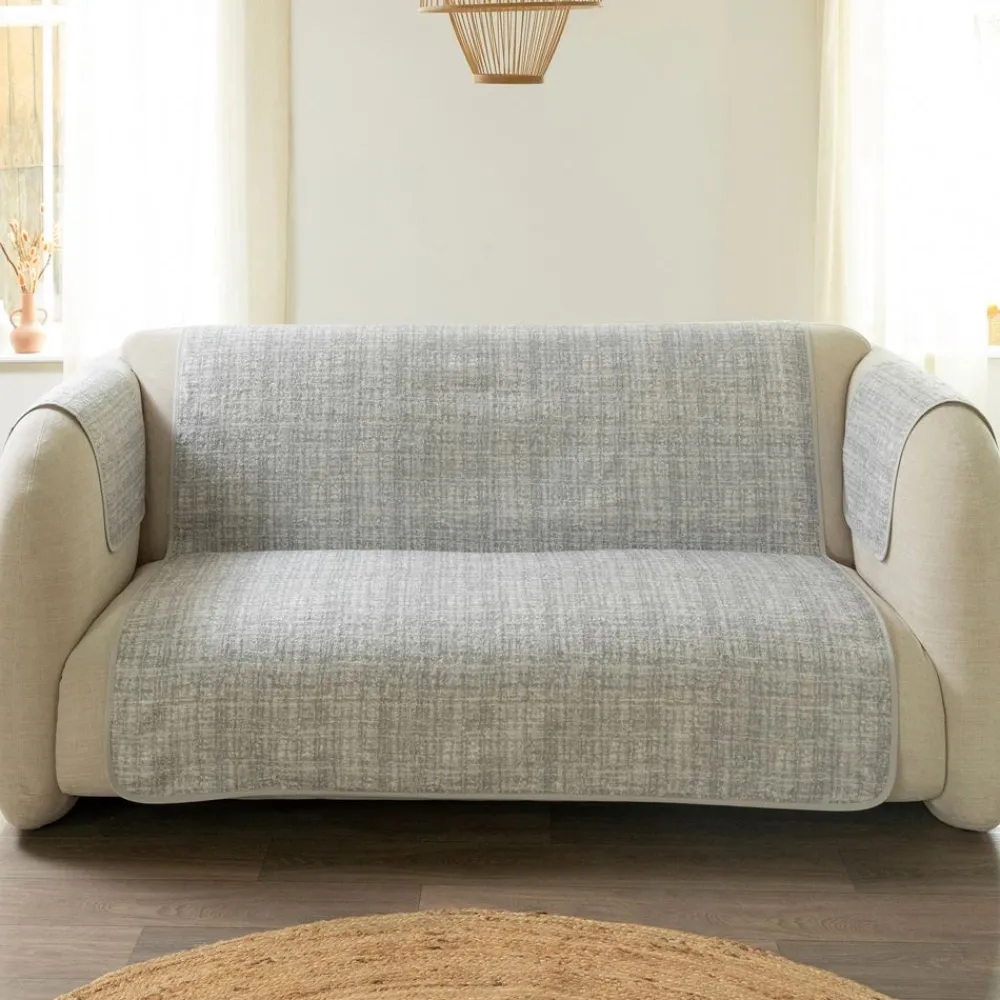 Becquet Protège-fauteuil et canapé universels tissage chiné< Rideau Et Déco Textile|Jeté De Canapé, Jeté De Fauteuil