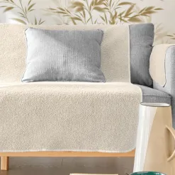 Becquet Protège-fauteuil et canapé universels - bouclette Sherpa< Rideau Et Déco Textile|Décoration Textile Unie