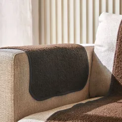Becquet Protège-fauteuil et canapé universels - bouclette Sherpa< Rideau Et Déco Textile|Décoration Textile Unie