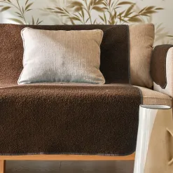 Becquet Protège-fauteuil et canapé universels - bouclette Sherpa< Rideau Et Déco Textile|Décoration Textile Unie