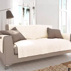 Becquet Protège-fauteuil et canapé universels velours gaufré - CRÉATION< Rideau Et Déco Textile|Décoration Textile Unie