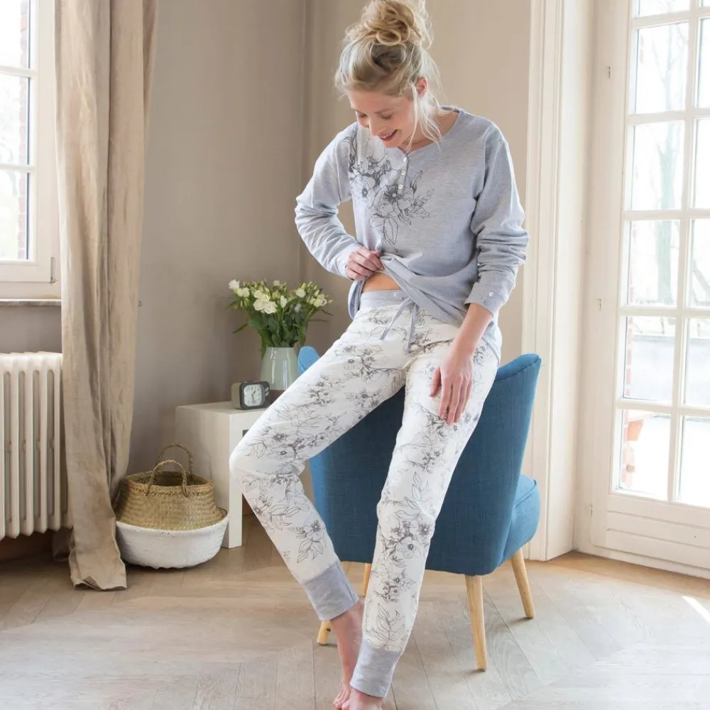 Becquet Pyjama femme à fleurs - DODO HOMEWEAR®<Femme Pyjama Femme|Les Matières