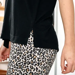 Becquet Pyjama femme motif léopard - CRÉATION<Femme Pyjama Femme|Pyjama, Liquette, Nuisette