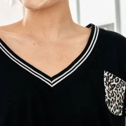 Becquet Pyjama femme motif léopard - CRÉATION<Femme Pyjama Femme|Pyjama, Liquette, Nuisette