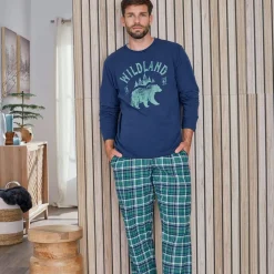 Becquet Pyjama homme à carreaux - CRÉATION<Homme Pyjama Homme|Pyjama, Liquette, Nuisette