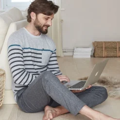 Becquet Pyjama homme à rayures<Homme Pyjama Homme|Pyjama, Liquette, Nuisette