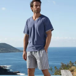 Becquet Pyjama homme à rayures - DODO HOMEWEAR®<Homme Pyjama Homme|Les Matières