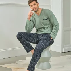 Becquet Pyjama homme petits motifs - DODO HOMEWEAR<Homme Pyjama Homme|Les Matières