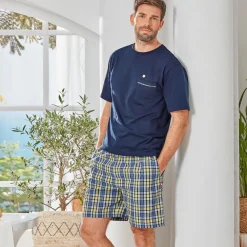 Becquet Pyjama short à carreaux DODO HOMEWEAR®<Homme Pyjama Homme|Pyjama, Liquette, Nuisette
