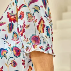 Becquet Pyjama short femme motif perse - CRÉATION<Femme Pyjama Femme|Pyjama, Liquette, Nuisette