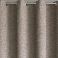 Becquet Rideau et métrage occultants thermiques natté chambray- dos couleur< Décoration Textile Unie|Rideau Occultant Lumière, Rideau Occultant Thermique