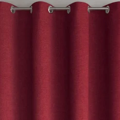 Becquet Rideau et métrage occultants thermiques natté chambray- dos couleur< Décoration Textile Unie|Rideau Occultant Lumière, Rideau Occultant Thermique