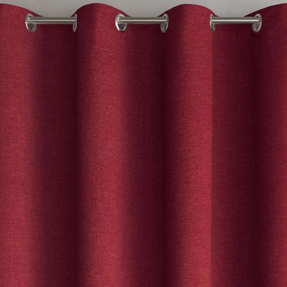 Becquet Rideau et métrage occultants thermiques natté chambray- dos couleur< Décoration Textile Unie|Rideau Occultant Lumière, Rideau Occultant Thermique