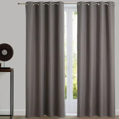 Becquet Rideau occultant aspect natté< Rideau Et Déco Textile|Décoration Textile Unie