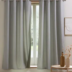 Becquet Rideau occultant natté chambray et dos polaire< Rideau Et Déco Textile|Rideau