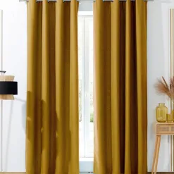 Becquet Rideau occultant phonique natté effet brut - dos polaire< Rideau Et Déco Textile|Décoration Textile Unie
